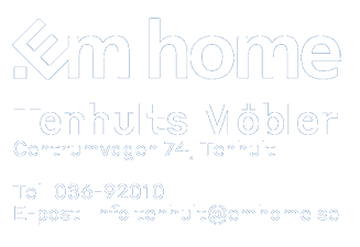 Em home Tenhults Möbler, Centrumvägen 74, 56160 Tenhult. Tel. 036-92010. E-post info.tenhult@emhome.se.